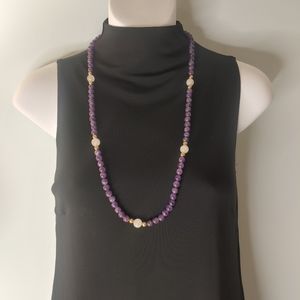 Amethyst Beaded Necklace